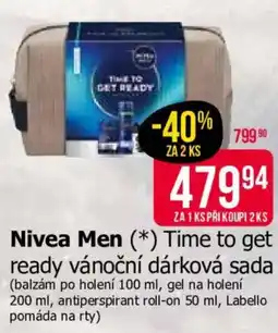 Teta Nivea Men Time to get ready vánoční dárková sada nabídka