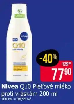 Teta Nivea Q10 Pletové mléko proti vráskám nabídka