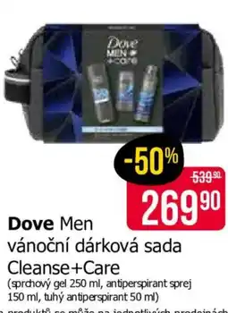 Teta Dove Men vánoční dárková sada Cleanse+Care nabídka