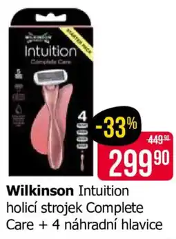 Teta Wilkinson Intuition holicí strojek Complete Care nabídka