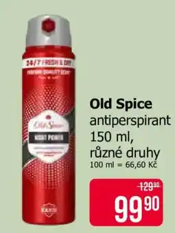 Teta Old Spice antiperspirant nabídka