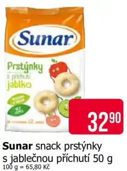 Teta Sunar snack prstýnky s jablečnou příchutí nabídka