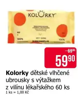 Teta Kolorky dětské vlhčené ubrousky s výtažkem nabídka