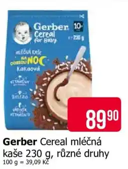 Teta Gerber Cereal mléčná kaše nabídka