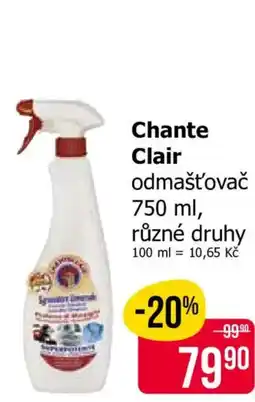 Teta Chante Clair odmašťovač nabídka