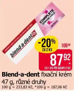 Teta Blend-a-dent fixační krém nabídka