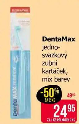 Teta DentaMax jedno-svazkový zubní kartáček, mix barev nabídka