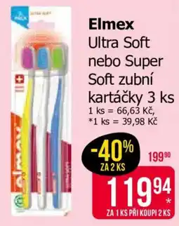 Teta Elmex Ultra Soft nebo Super Soft zubní kartáčky nabídka