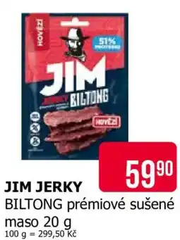 Teta Jim jerky biltong nabídka