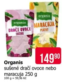 Teta Organis sušené dračí ovoce nebo maracuja nabídka