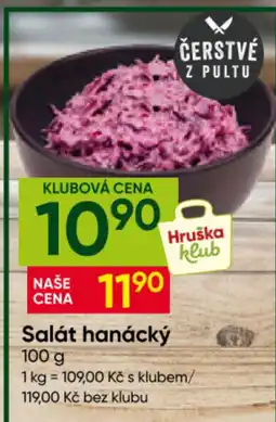 Hruška Hruška klub Salát hanácký nabídka