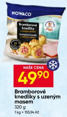 Hruška Nowaco bramborové knedlíky s uzeným masem nabídka
