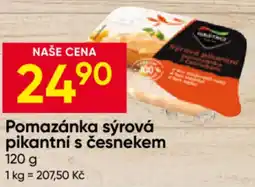 Hruška Skef pomazánka sýrová pikantní s česnekem nabídka