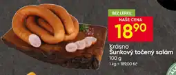 Hruška Krásko šunkový točený salám nabídka