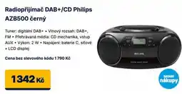 Datart Philips radiopřijímač DAB+/CD AZB500 černý nabídka