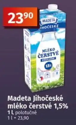 COOP TIP Madeta mléko čerstvé 1,5% nabídka