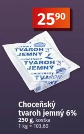 Choceňský tvaroh jemný 6%