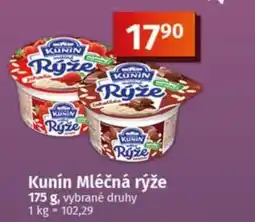 COOP TIP Kunín Mléčná rýže nabídka