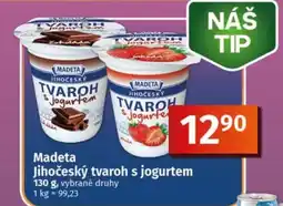 COOP TIP Madeta jihočeský tvaroh s jogurtem nabídka