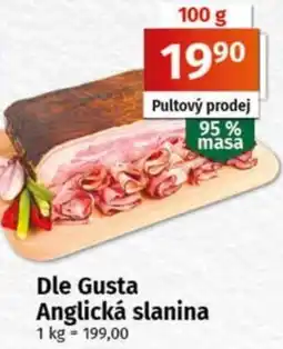 COOP TIP Dle Gusta Anglická slanina nabídka