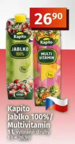 COOP TIP Kapito jablko 100%/multivitamin nabídka