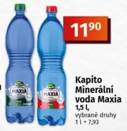 COOP TIP Kapito Minerální voda Maxia nabídka