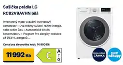 Datart Sušička prádla LG RC82V9AVHN bílá nabídka