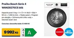 Datart Bosch Pračka Serie 4 WAN28270CS bílá nabídka