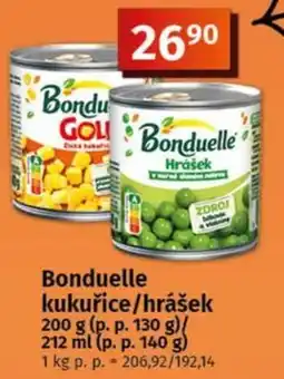 COOP TIP Bonduelle kukuřice/hrášek nabídka