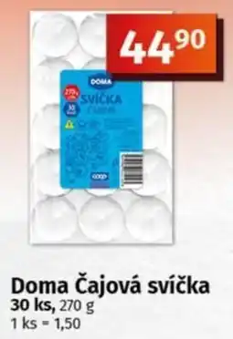 COOP TIP Doma čajová svíčka nabídka