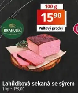 COOP TIP Krahlík lahůdková sekaná se sýrem nabídka
