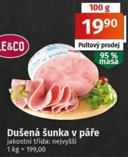 COOP TIP E&CO Dušená šunka v páře nabídka