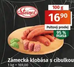 COOP TIP Steinex zámecká klobása s cibulkou nabídka