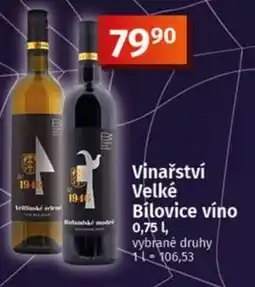 COOP TIP Vinařství Velké Bílovice víno nabídka