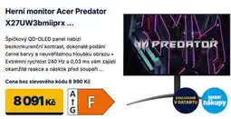 Datart Acer Predator X27UW3bmiiprx nabídka