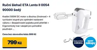 Eta ruční šlehač lento ii 0054