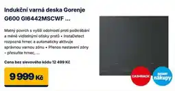 Datart Gorenje indukční varná deska G600 GI6442MSCWF nabídka
