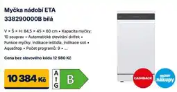 Datart Eta myčka nádobí 338290000B bílá nabídka