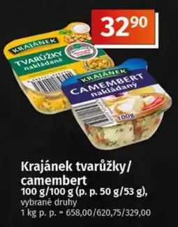 COOP TIP Krajánek tvarůžky / camembert nabídka