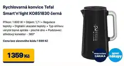 Datart Tefal Smart'n'light KO851830 černá nabídka