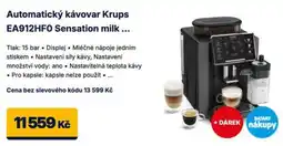 Datart Krups automatický kávovar EA912HF0 Sensation milk nabídka