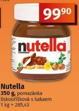 COOP TIP Nutella nabídka
