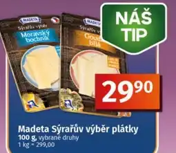 COOP TIP Madeta sýrařův výběr plátky nabídka