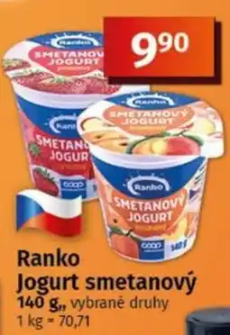 COOP TIP Ranko jogurt smetanový nabídka