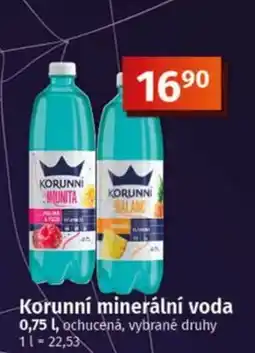 COOP TIP Korunní minerální voda nabídka