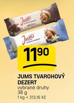 Flop Jums tvarohový dezert nabídka