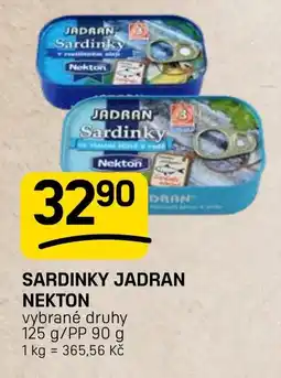 Flop Sardinky Jadran Nekton nabídka