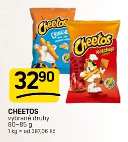 Flop Cheetos vybrané druhy nabídka
