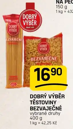 Flop Dobrý výběr těstoviny bezvaječné nabídka