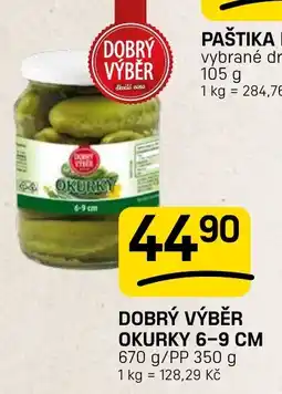 Flop Dobrý výběr okurky 6-9 cm nabídka